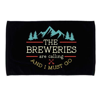 Vintage Beer Breweries Are Calling And I Must Go Craft Beer Microfiber Hand Towel