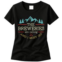 Vintage Beer Breweries Are Calling And I Must Go Craft Beer Womens T-Shirt