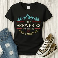 Vintage Beer Breweries Are Calling And I Must Go Craft Beer Womens T-Shirt