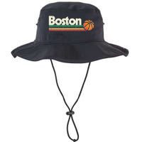 Vintage Basketball Boston City BBall Retro Stripes Legacy Cool Fit Booney Bucket Hat