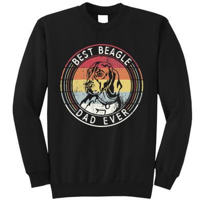 Vintage Best Beagle Dad Ever Father's Day Sweatshirt