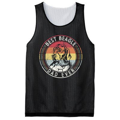 Vintage Best Beagle Dad Ever Father's Day Mesh Reversible Basketball Jersey Tank