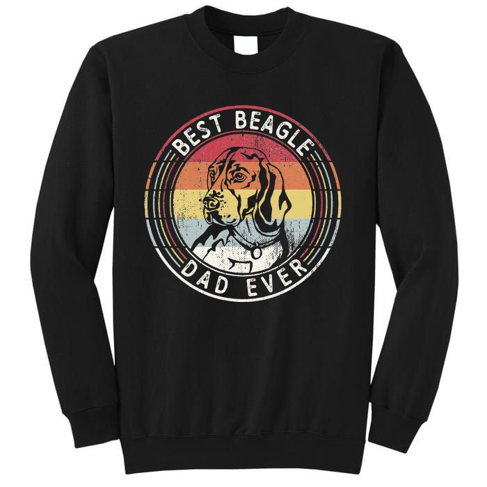 Vintage Best Beagle Dad Ever Father's Day Tall Sweatshirt