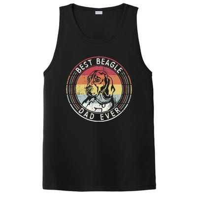 Vintage Best Beagle Dad Ever Father's Day PosiCharge Competitor Tank