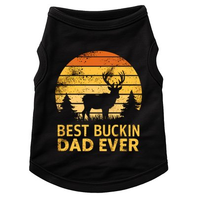 Vintage Best Buckin Dad Ever Mazing Papa Funny Hunting Gift Doggie Tank