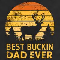 Vintage Best Buckin Dad Ever Mazing Papa Funny Hunting Gift Beanie