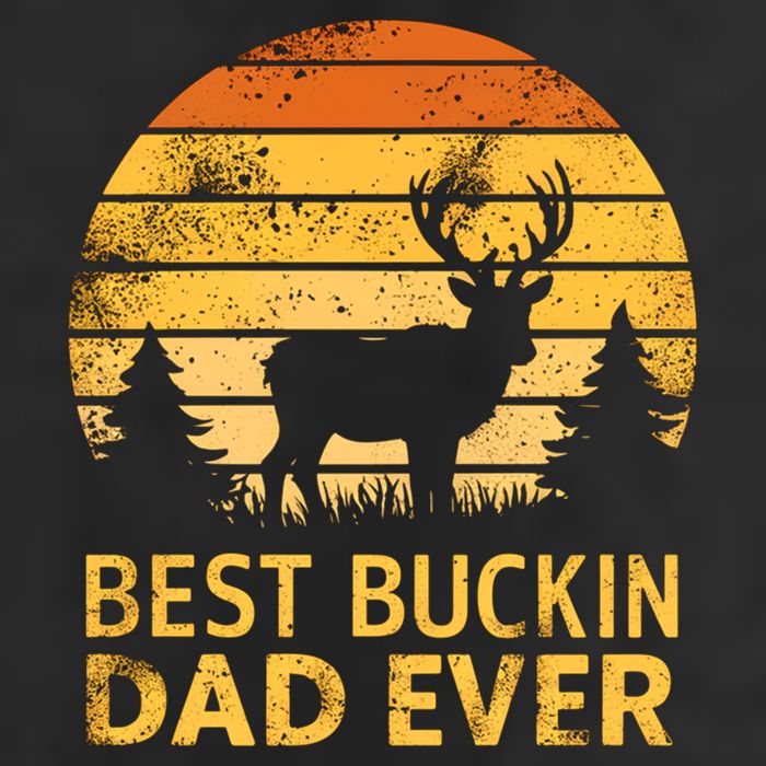 Vintage Best Buckin Dad Ever Mazing Papa Funny Hunting Gift Beanie