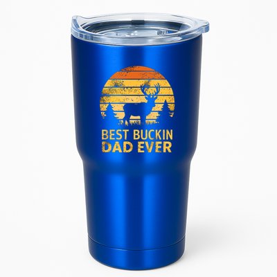Vintage Best Buckin Dad Ever Mazing Papa Funny Hunting Gift Tumbler
