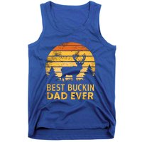 Vintage Best Buckin Dad Ever Mazing Papa Funny Hunting Gift Tank Top