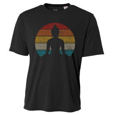 Vintage Buddha Buddhism Zen Spiritual Yoga Meditation Gift Cooling Performance Crew T-Shirt