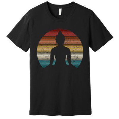 Vintage Buddha Buddhism Zen Spiritual Yoga Meditation Gift Premium T-Shirt