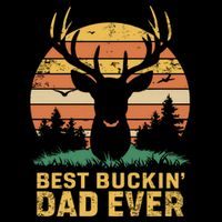 Vintage Best Buckin Dad Ever Deer Hunters Dad Hunting Gift Mug