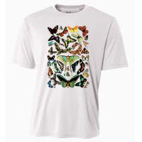 Vintage Butterflies Butterfly Collection Scientific Cooling Performance Crew T-Shirt