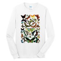 Vintage Butterflies Butterfly Collection Scientific Tall Long Sleeve T-Shirt