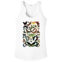 Vintage Butterflies Butterfly Collection Scientific Ladies PosiCharge Competitor Racerback Tank