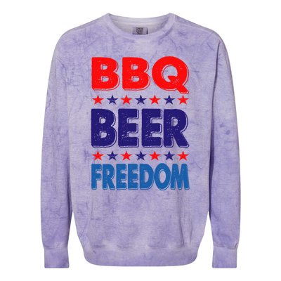 Vintage Bbq Beer Freedom Nevada Election 2020 Gift Cute Gift Colorblast Crewneck Sweatshirt