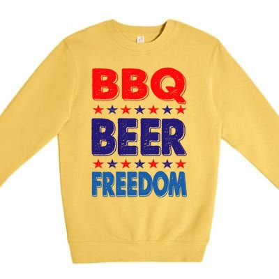 Vintage Bbq Beer Freedom Nevada Election 2020 Gift Cute Gift Premium Crewneck Sweatshirt