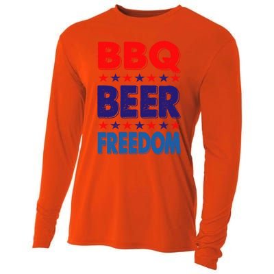 Vintage Bbq Beer Freedom Nevada Election 2020 Gift Cute Gift Cooling Performance Long Sleeve Crew