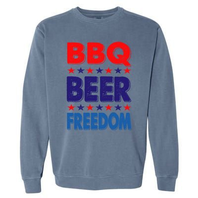 Vintage Bbq Beer Freedom Nevada Election 2020 Gift Cute Gift Garment-Dyed Sweatshirt