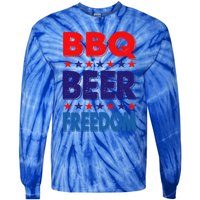 Vintage Bbq Beer Freedom Nevada Election 2020 Gift Cute Gift Tie-Dye Long Sleeve Shirt