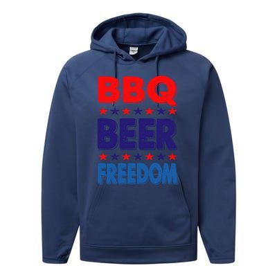 Vintage Bbq Beer Freedom Nevada Election 2020 Gift Cute Gift Performance Fleece Hoodie