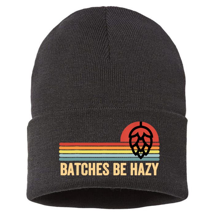 Vintage Batches Be Hazy Ipa Craft Beer Gift Sustainable Knit Beanie