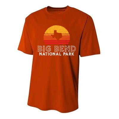 Vintage Big Bend National Park Gift Retro Texas Sun Performance Sprint T-Shirt