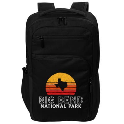 Vintage Big Bend National Park Gift Retro Texas Sun Impact Tech Backpack