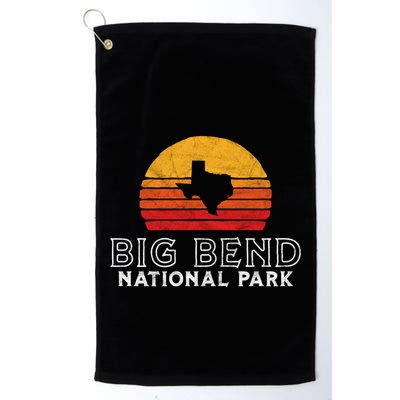 Vintage Big Bend National Park Gift Retro Texas Sun Golf Towel
