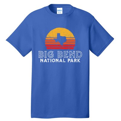 Vintage Big Bend National Park Gift Retro Texas Sun Tall T-Shirt