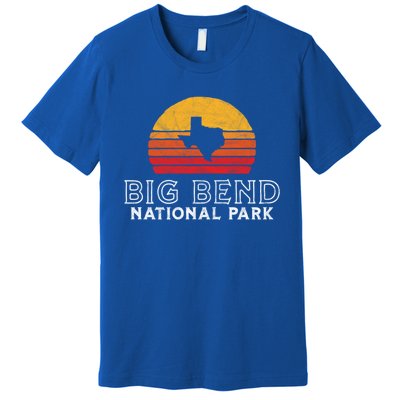 Vintage Big Bend National Park Gift Retro Texas Sun Premium T-Shirt