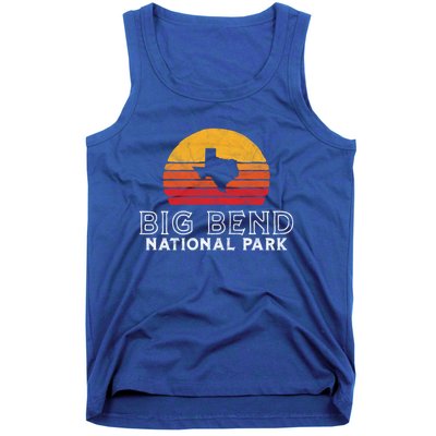 Vintage Big Bend National Park Gift Retro Texas Sun Tank Top