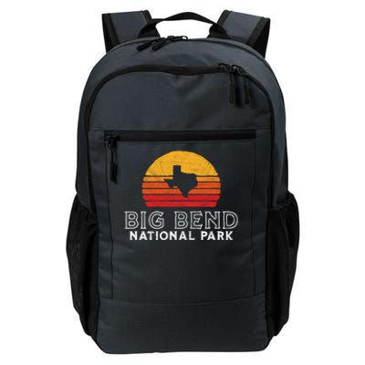 Vintage Big Bend National Park Gift Retro Texas Sun Daily Commute Backpack