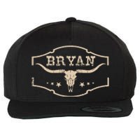 Vintage Bryan Bullskull Western Deserts Bryan Wool Snapback Cap