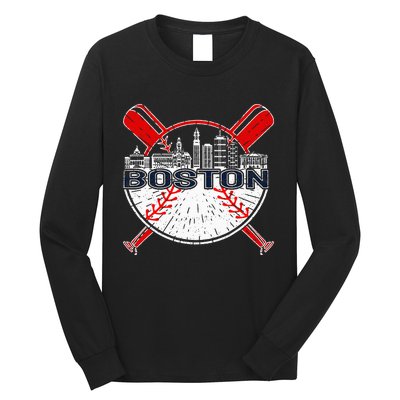 Vintage Boston Baseball Long Sleeve Shirt