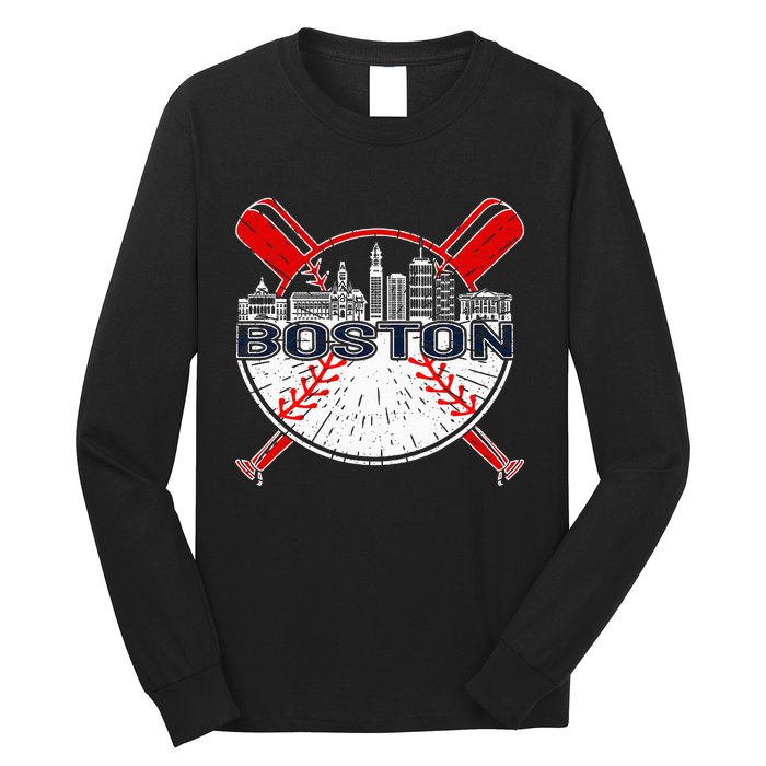 Vintage Boston Baseball Long Sleeve Shirt