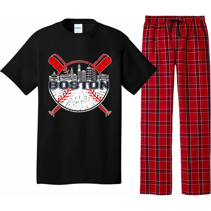 Vintage Boston Baseball Pajama Set