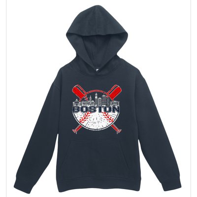 Vintage Boston Baseball Urban Pullover Hoodie