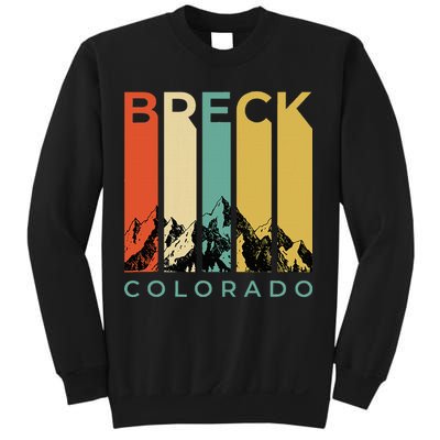 Vintage Breckenridge “Breck” Colorado Retro Colored Stripes Sweatshirt