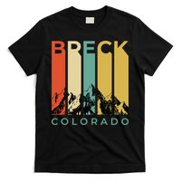 Vintage Breckenridge “Breck” Colorado Retro Colored Stripes T-Shirt