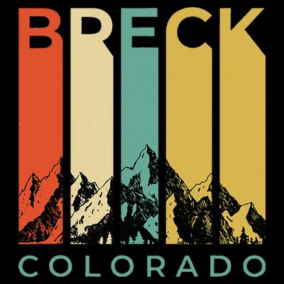 Vintage Breckenridge “Breck” Colorado Retro Colored Stripes T-Shirt