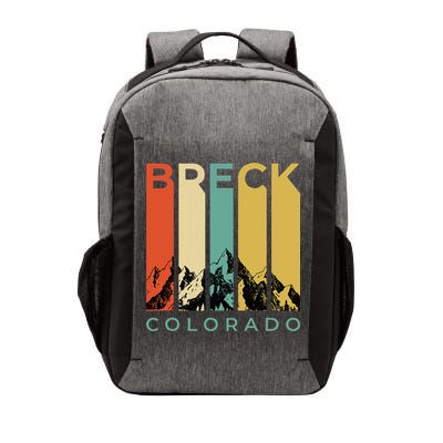 Vintage Breckenridge “Breck” Colorado Retro Colored Stripes Vector Backpack