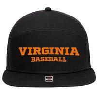 Virginia Baseball Block 7 Panel Mesh Trucker Snapback Hat