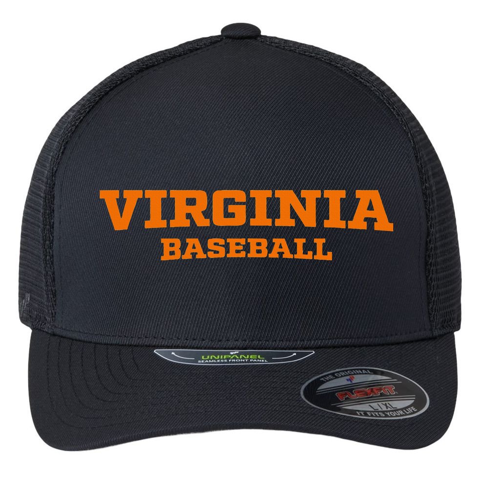 Virginia Baseball Block Flexfit Unipanel Trucker Cap