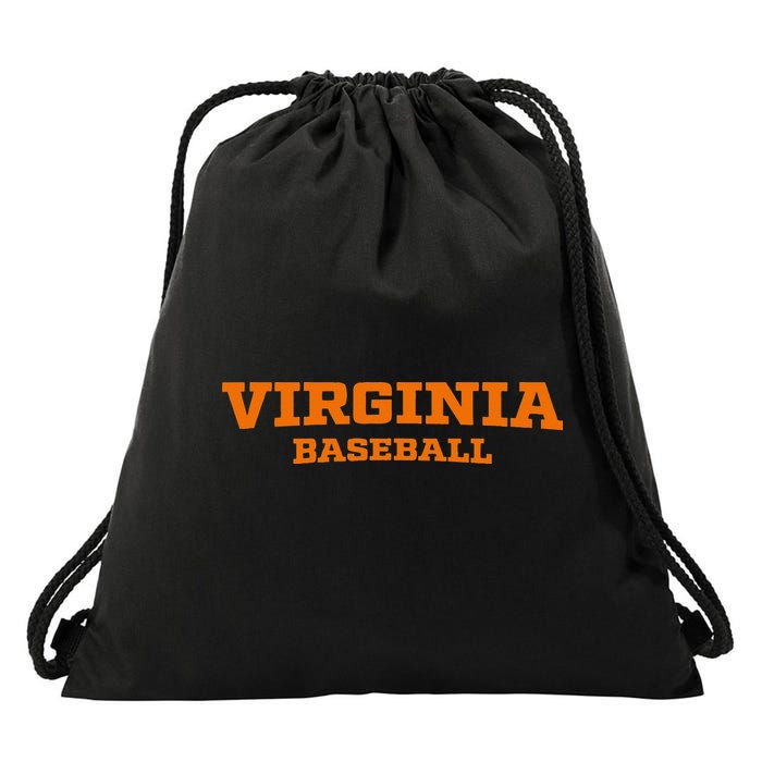 Virginia Baseball Block Drawstring Bag
