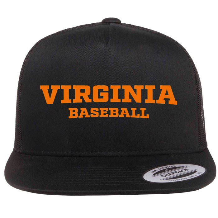 Virginia Baseball Block Flat Bill Trucker Hat