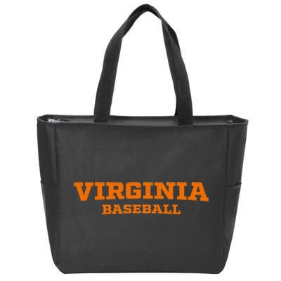 Virginia Baseball Block Zip Tote Bag