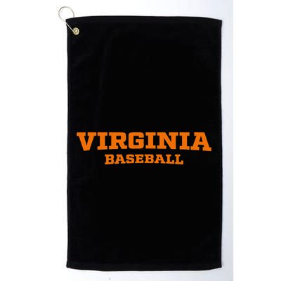 Virginia Baseball Block Font Golf Towel