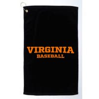 Virginia Baseball Block Font Golf Towel