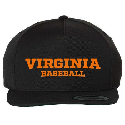 Virginia Baseball Block Font Wool Snapback Cap